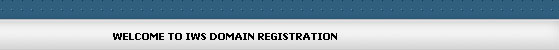 IWS Domain Registration